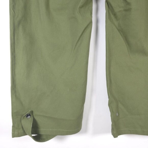 NWT STEVE MADDEN Mid Rise Cargo Pants Jeans Wide Leg Burnt Olive DO33145F MEDIUM - Picture 9 of 12